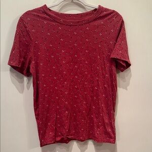 Women's Short Sleeve Floral-Print Tee -